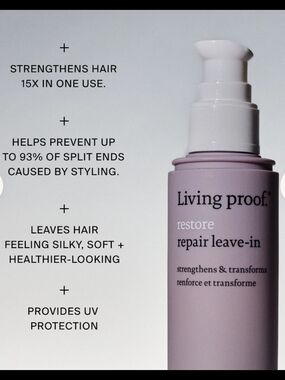 Living Proof Restore Repair Leave-In – Lavender Bottle